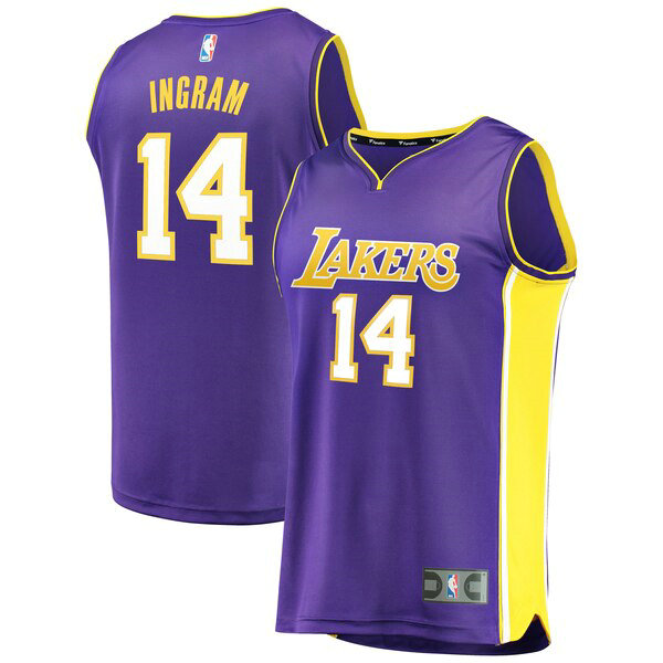 Maillot nba Los Angeles Lakers Statement Edition Homme Brandon Ingram 14 Pourpre
